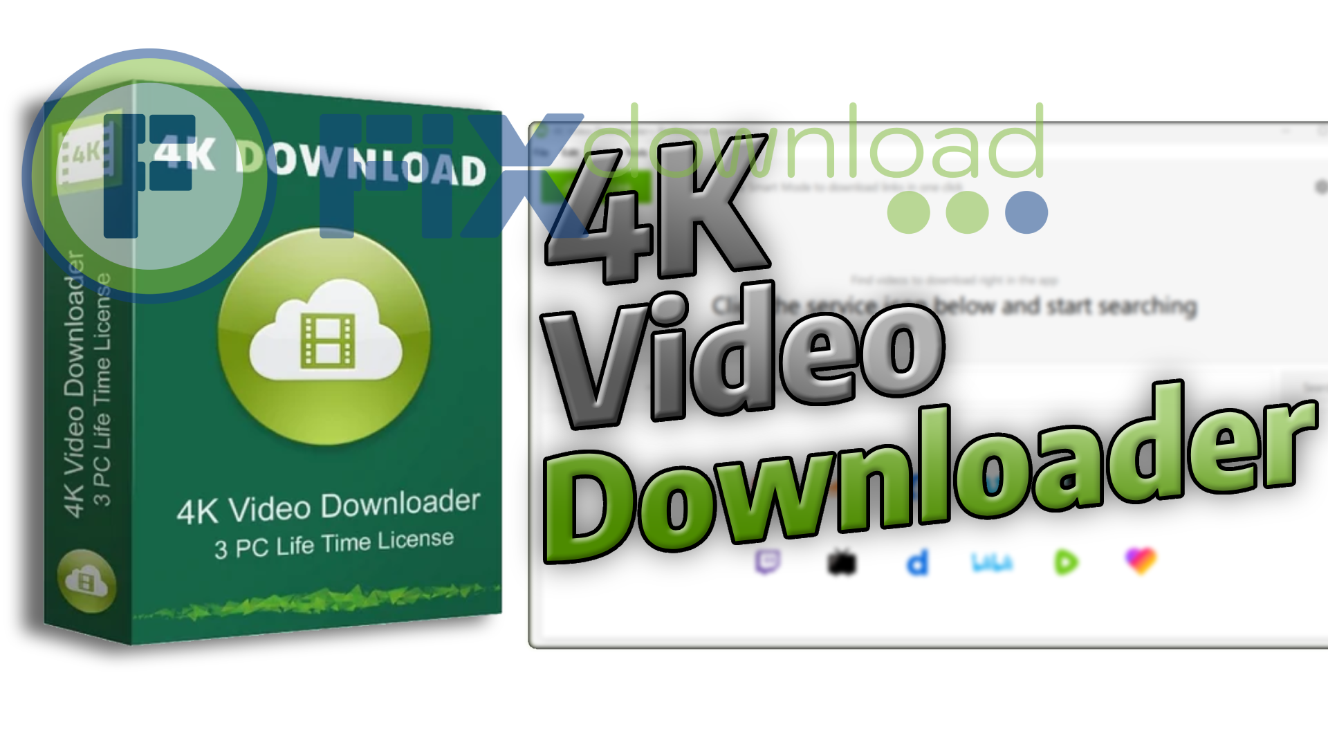 Cover image for the article about downloading and installing 4K Video Downloader on Windows from FixDownload.com