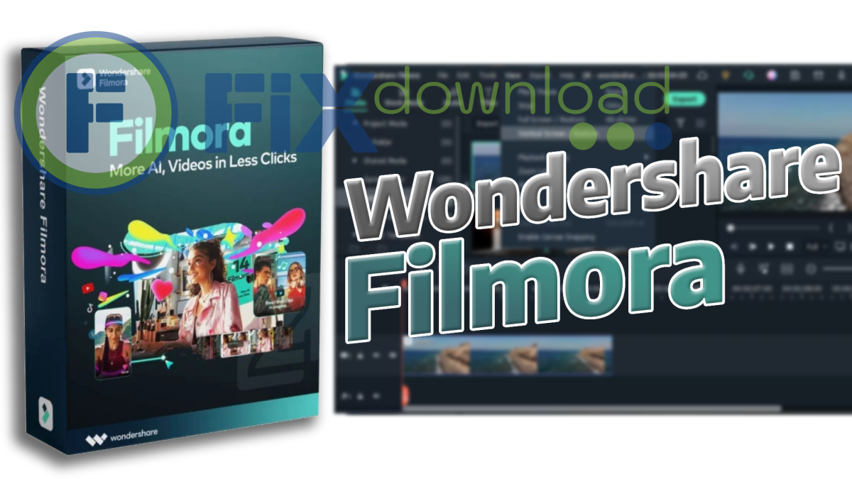 Cover image for the article about downloading and installing Filmora video editor on Windows from FixDownload.com