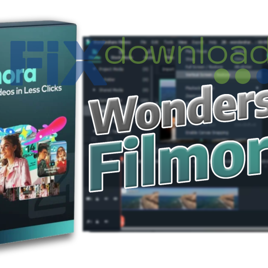 Cover image for the article about downloading and installing Filmora video editor on Windows from FixDownload.com