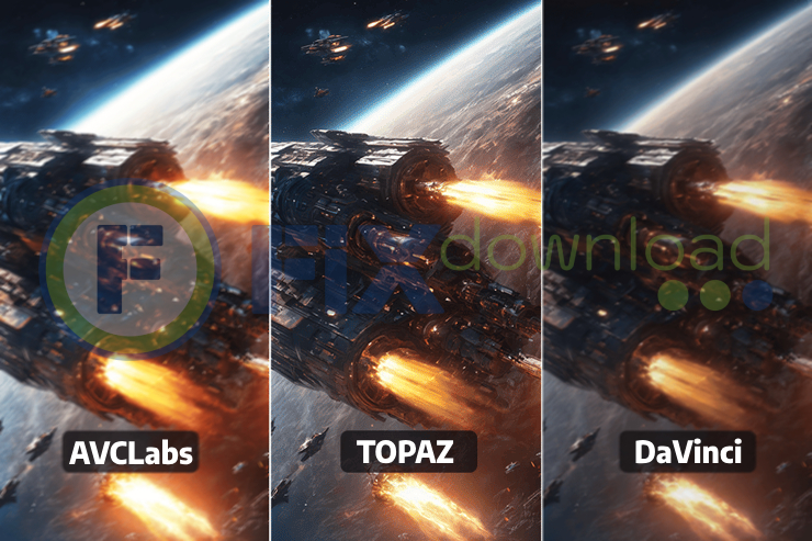 Comparison of Topaz Video AI with competing video enhancement software