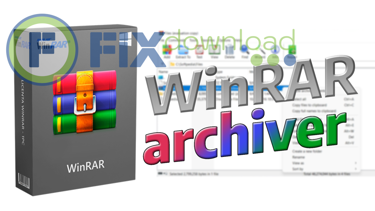 Cover image for the article about downloading and installing WinRAR on Windows from FixDownload.com