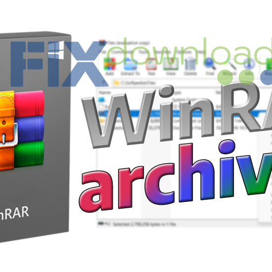 Cover image for the article about downloading and installing WinRAR on Windows from FixDownload.com
