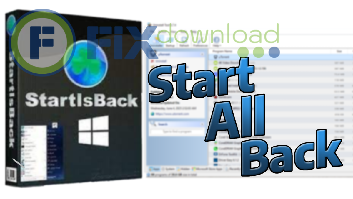 Cover image for the article about downloading and installing StartAllBack on Windows from FixDownload.com