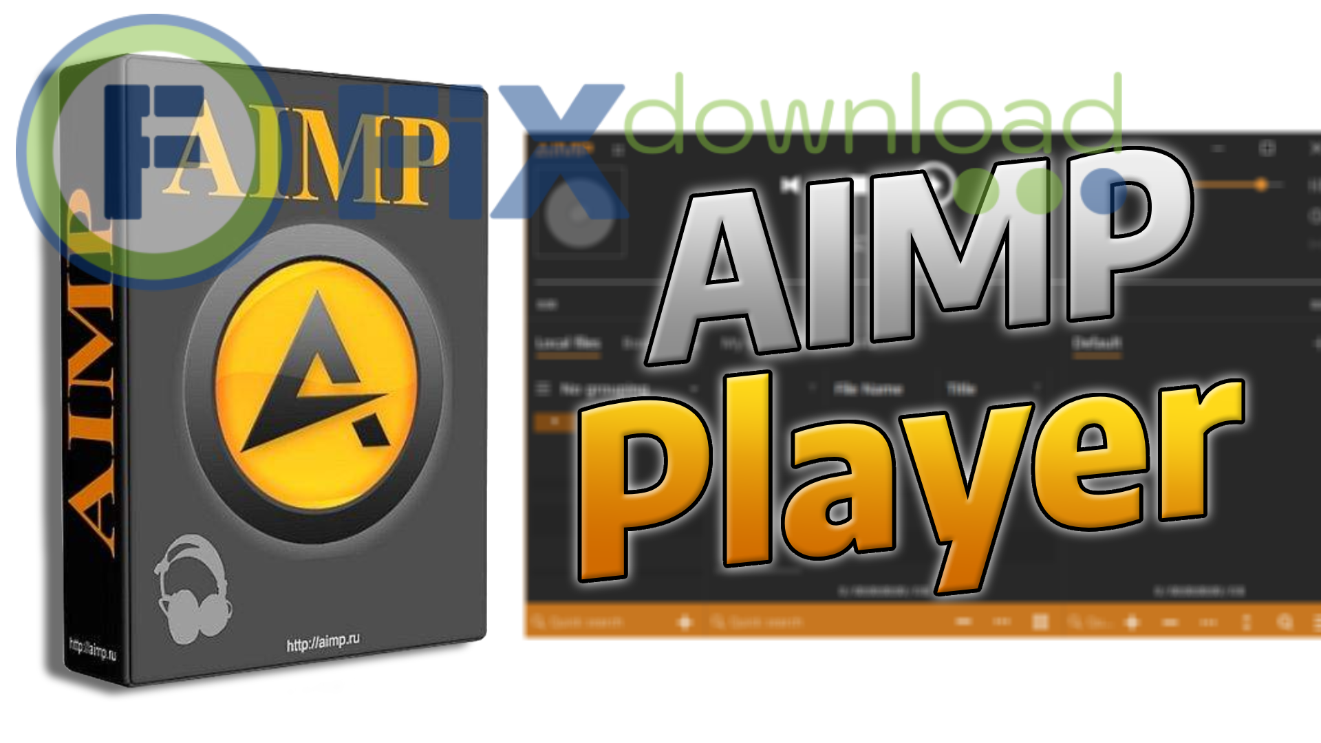 Cover image for the article about downloading and installing AIMP on Windows from FixDownload.com