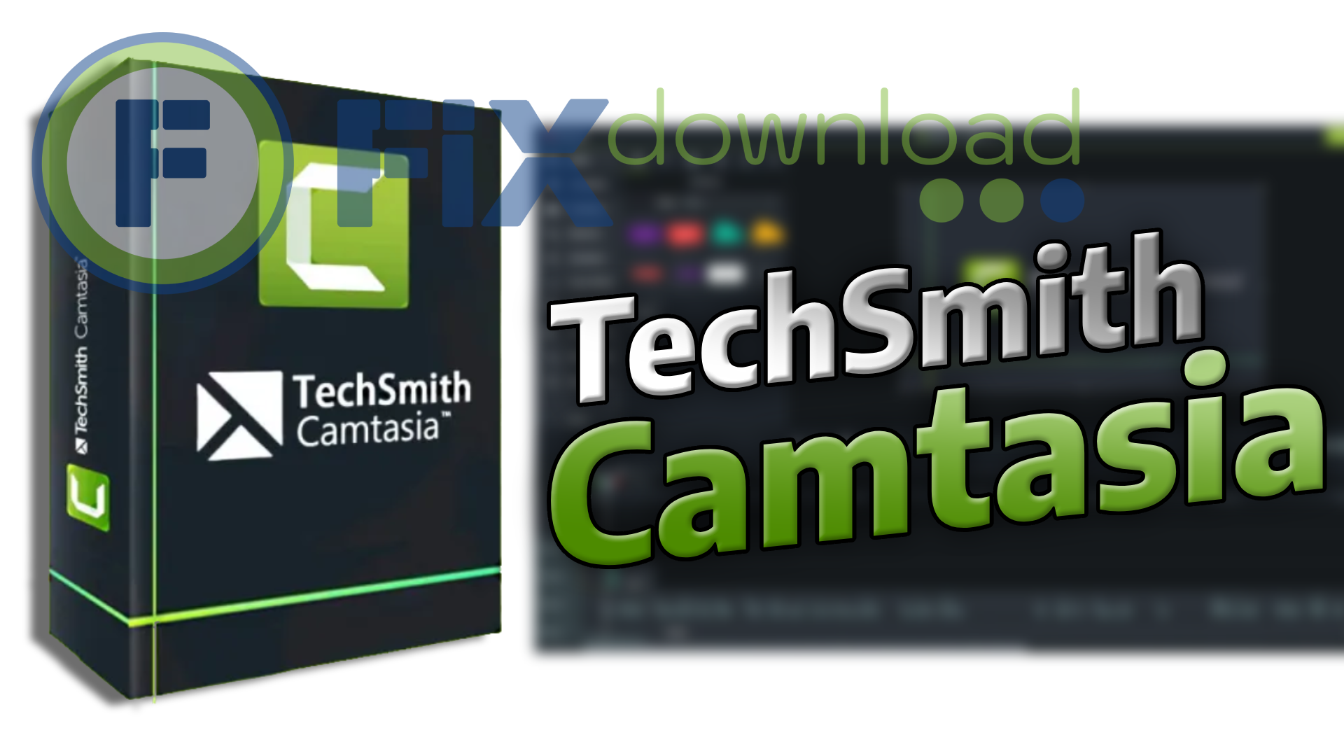 Cover image for the article about downloading and installing Camtasia on Windows from FixDownload.com