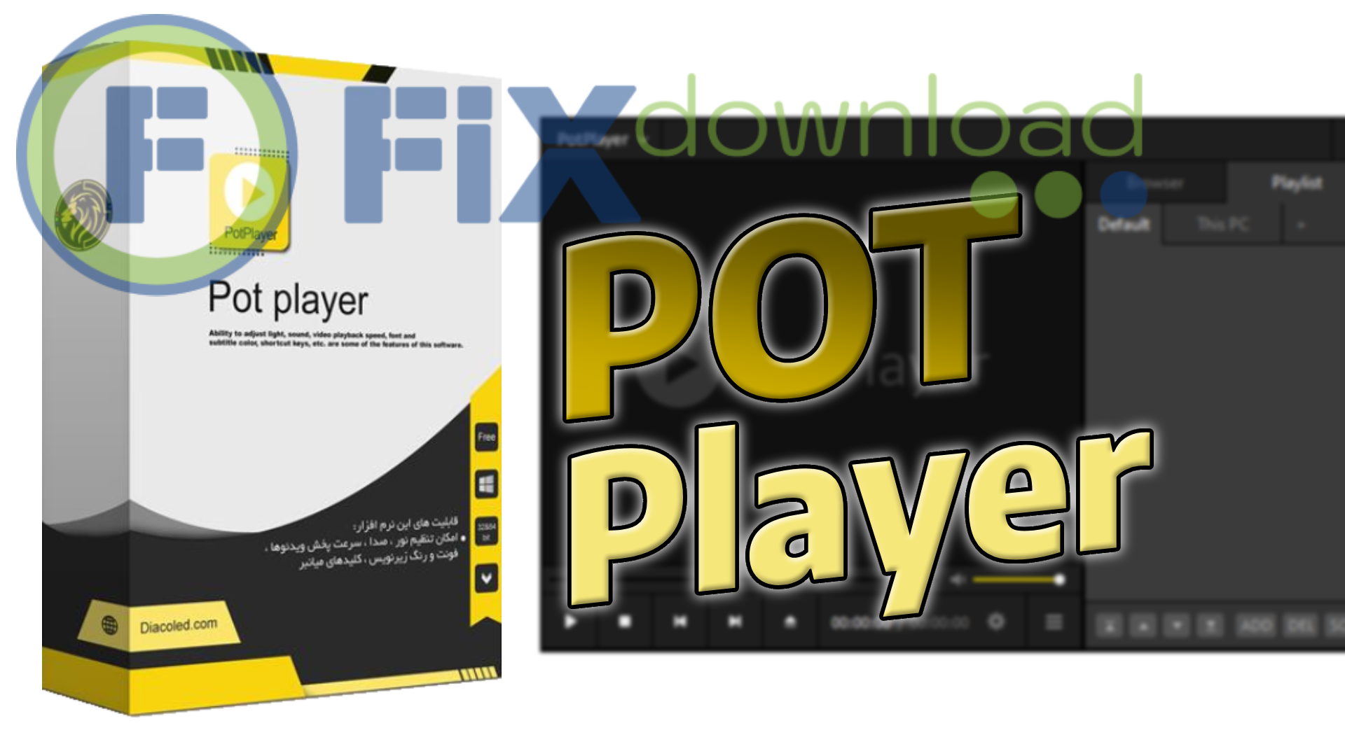 Cover image for the article about downloading and installing PotPlayer on Windows from FixDownload.com