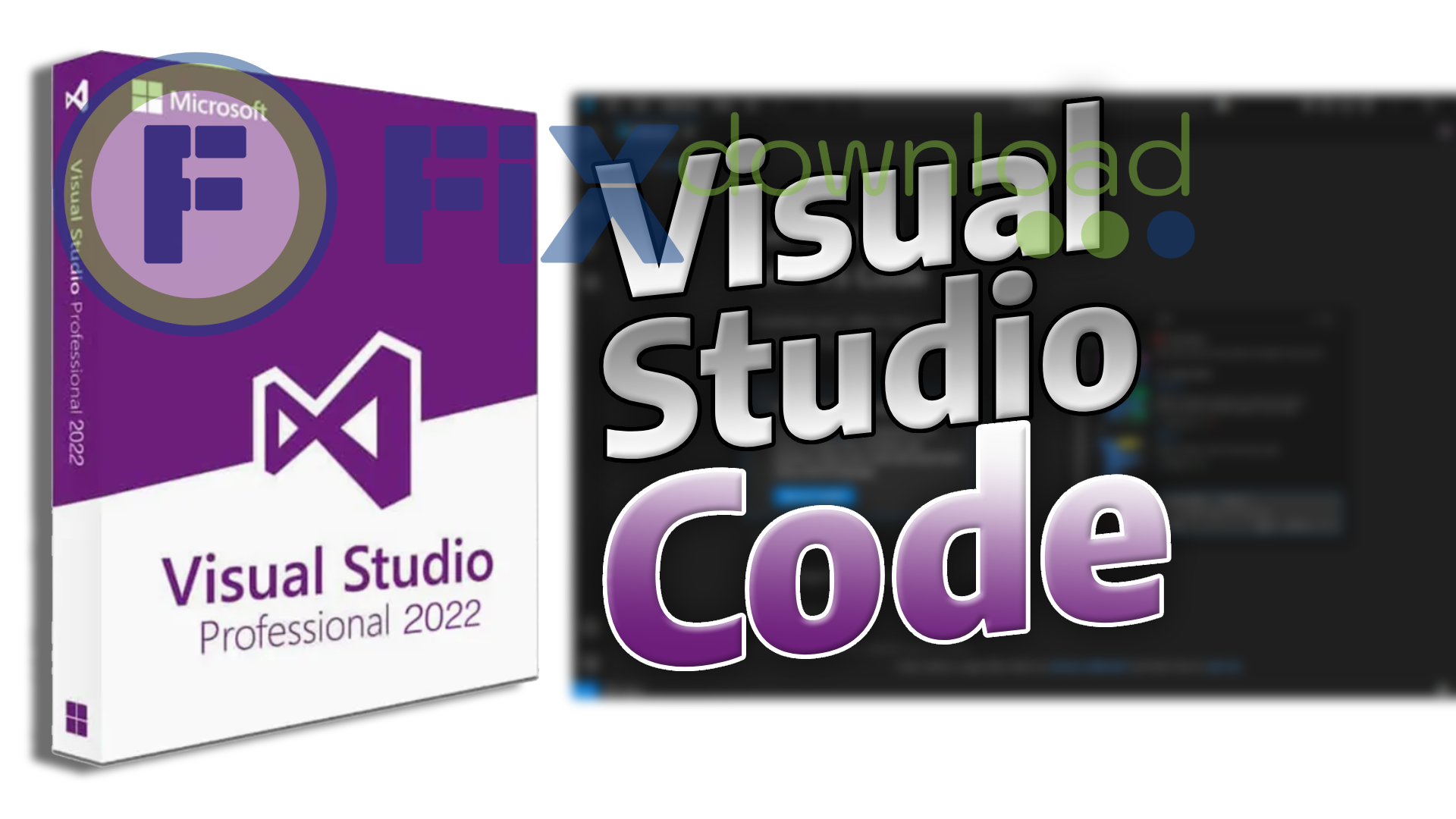 Cover image for the article about downloading and installing Visual Studio Code on Windows from FixDownload.com