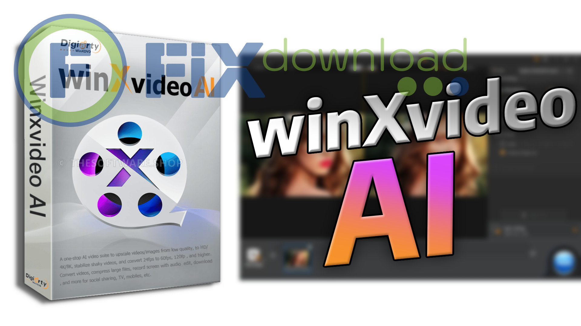 Cover image for the article about downloading and installing WinXvideo AI on Windows from FixDownload.com
