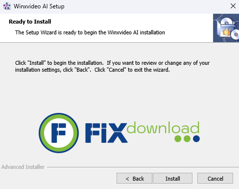 Welcome window of WinXvideo AI installer on Windows