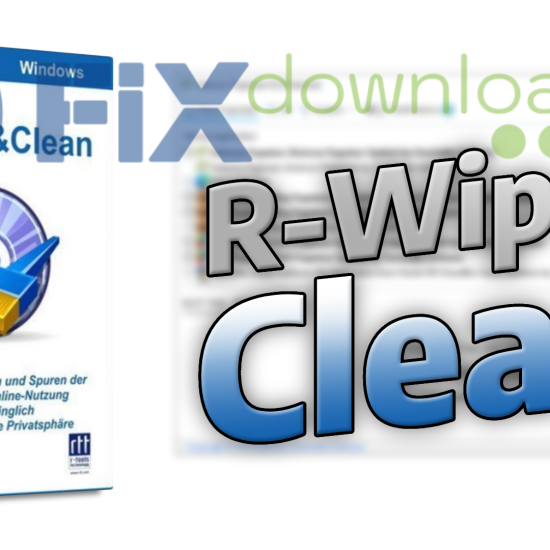 Cover image for the article about downloading and installing R-Wipe & Clean on Windows from FixDownload.com