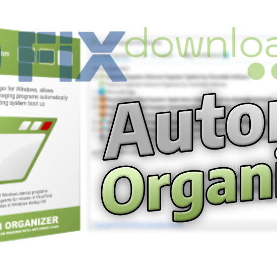 Cover image for the article about downloading and installing Autorun Organizer on Windows from FixDownload.com
