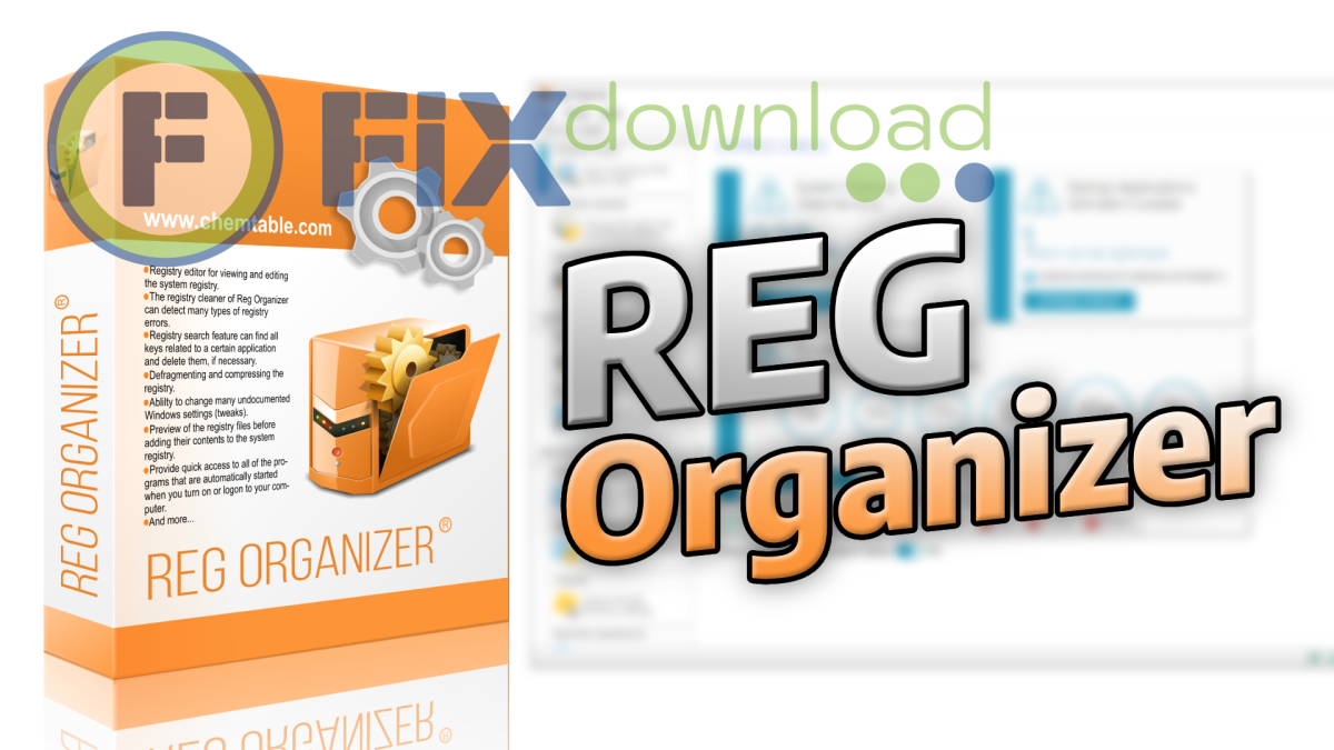 Cover image for the article about downloading and installing Reg Organizer on Windows from FixDownload.com