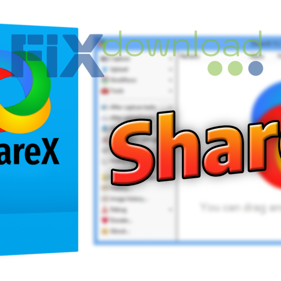 Cover image for the article about downloading and installing shareX on Windows from FixDownload.com