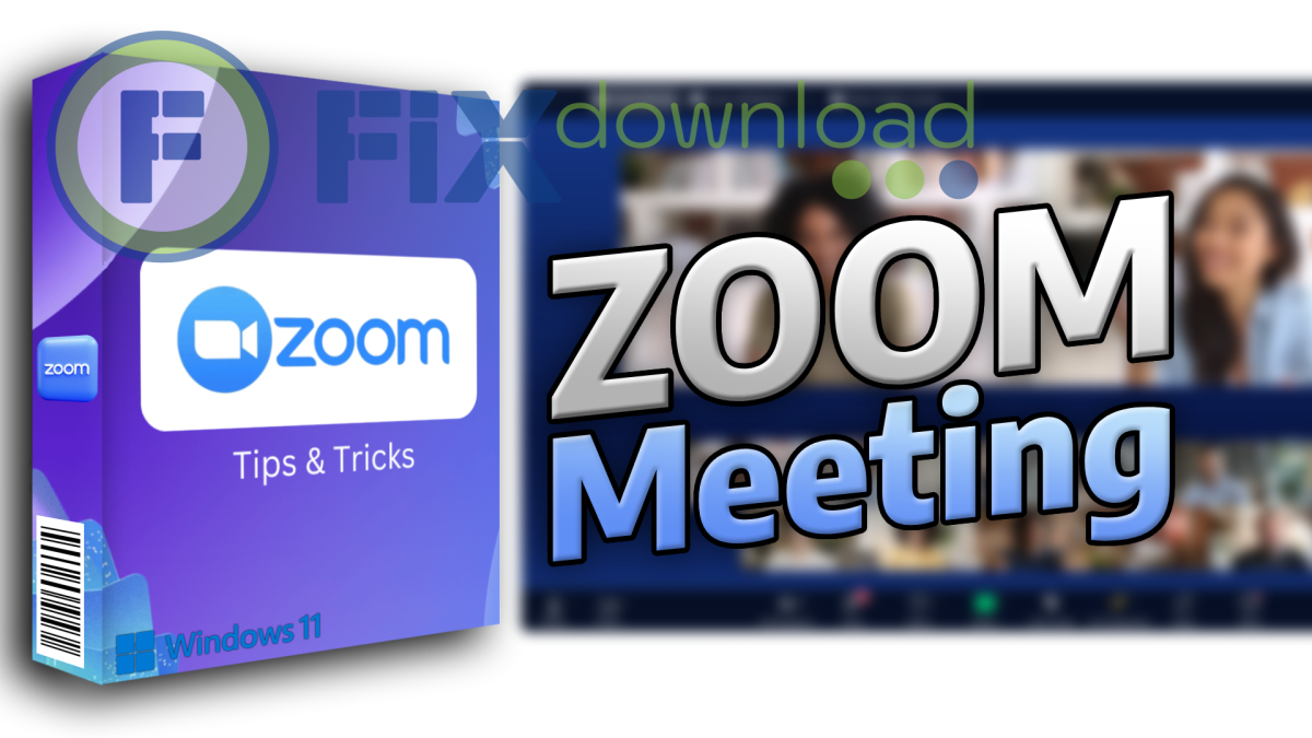 Cover image for the article about downloading and installing Zoom on Windows from FixDownload.com