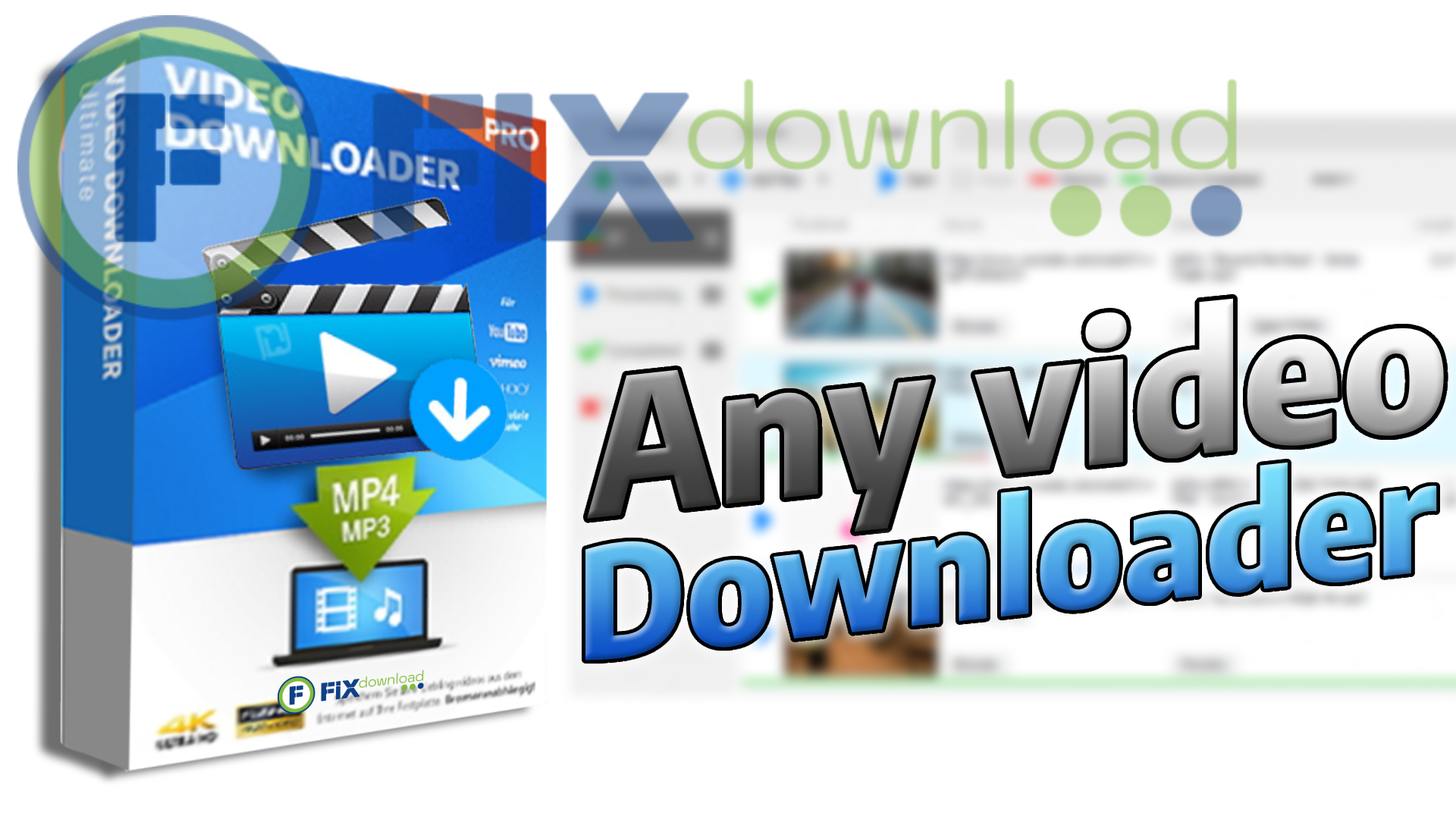 Cover image for the article about downloading and installing Any Video Downloader Pro on Windows from FixDownload.com
