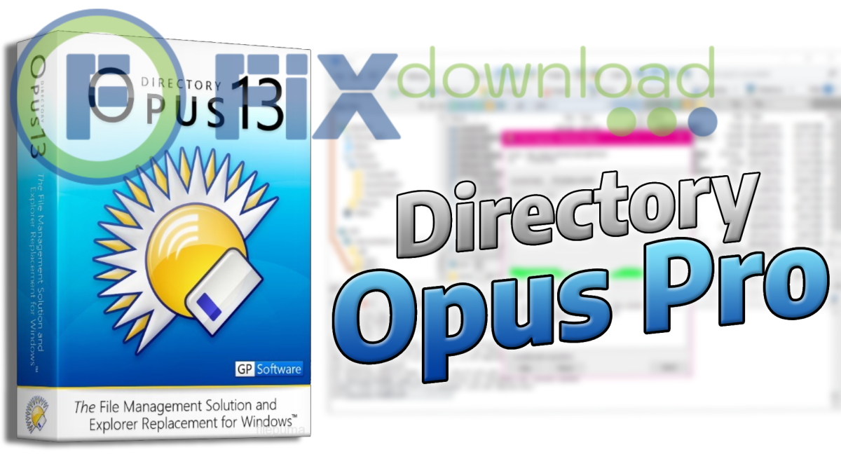Cover image for the article about downloading and installing Directory Opus on Windows from FixDownload.com
