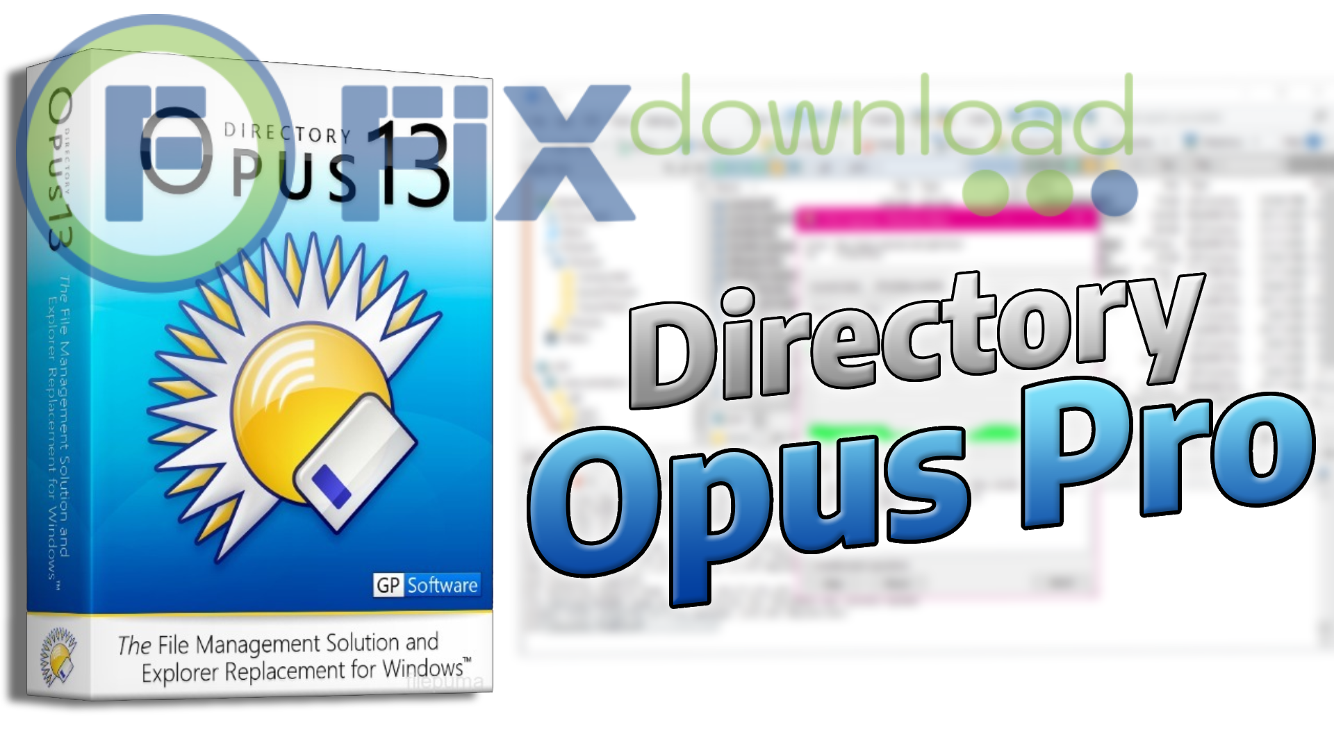 Cover image for the article about downloading and installing Directory Opus on Windows from FixDownload.com