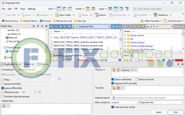 Main window of Directory Opus after launch