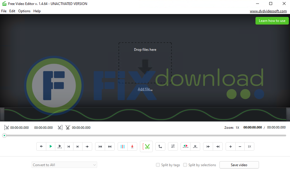 Main window of DVDVideoSoft Free Studio after launch