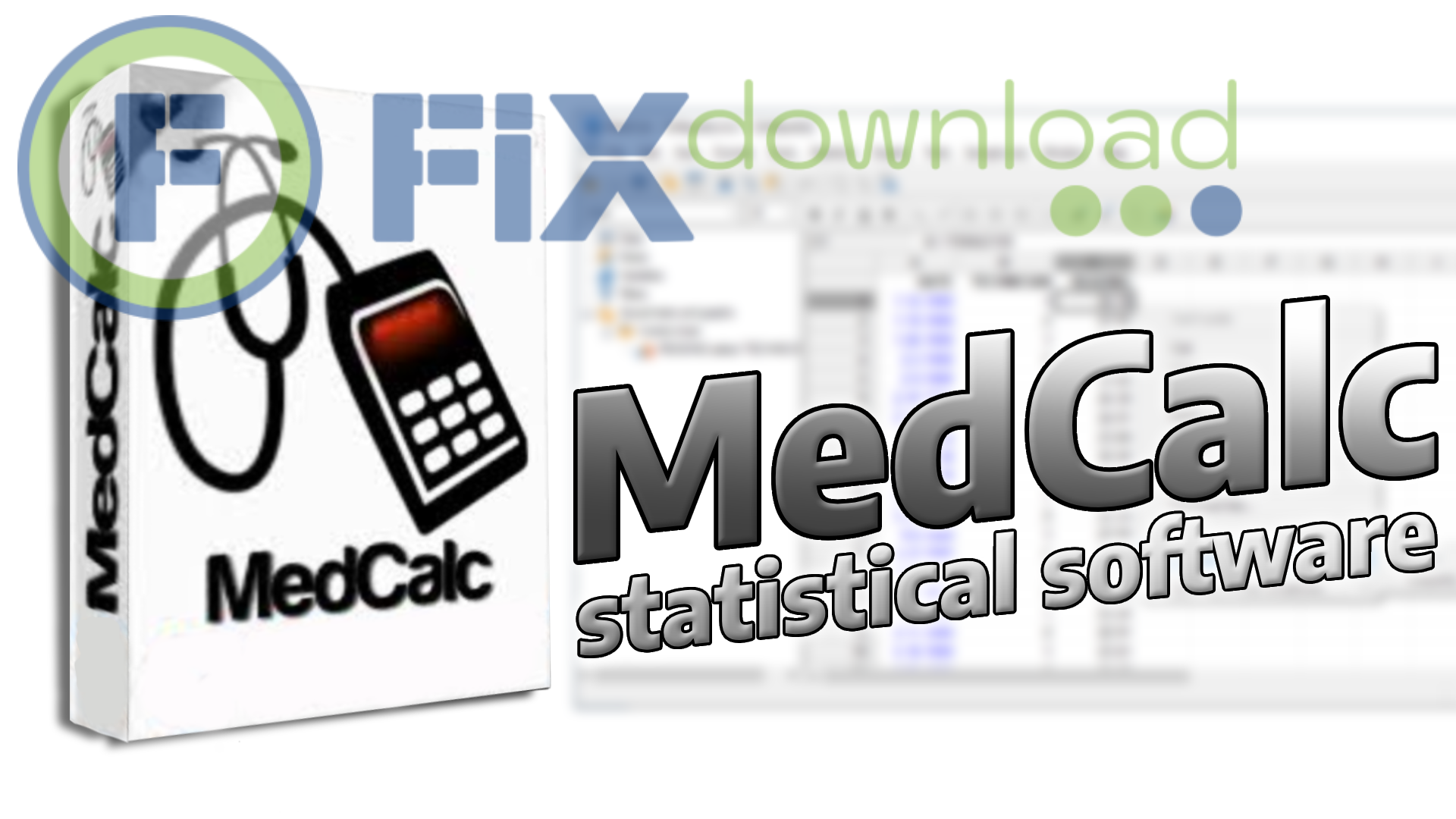 Cover image for the article about downloading and installing MedCalc on Windows from FixDownload.com