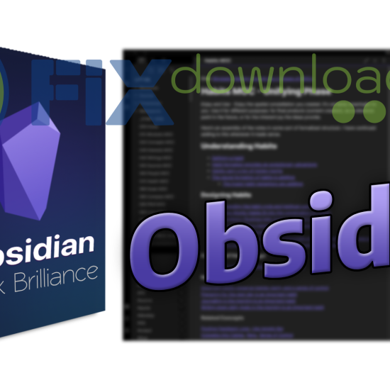 Cover image for the article about downloading and installing Obsidian on Windows from FixDownload.com