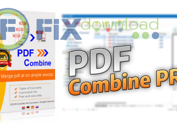 Cover image for the article about downloading and installing CoolUtils PDF Combine Pro on Windows from FixDownload.com