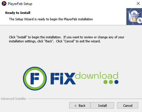 Welcome window of PlayerFab installer on Windows