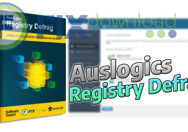 Cover image for the article about downloading and installing Auslogics Registry Defrag on Windows from FixDownload.com