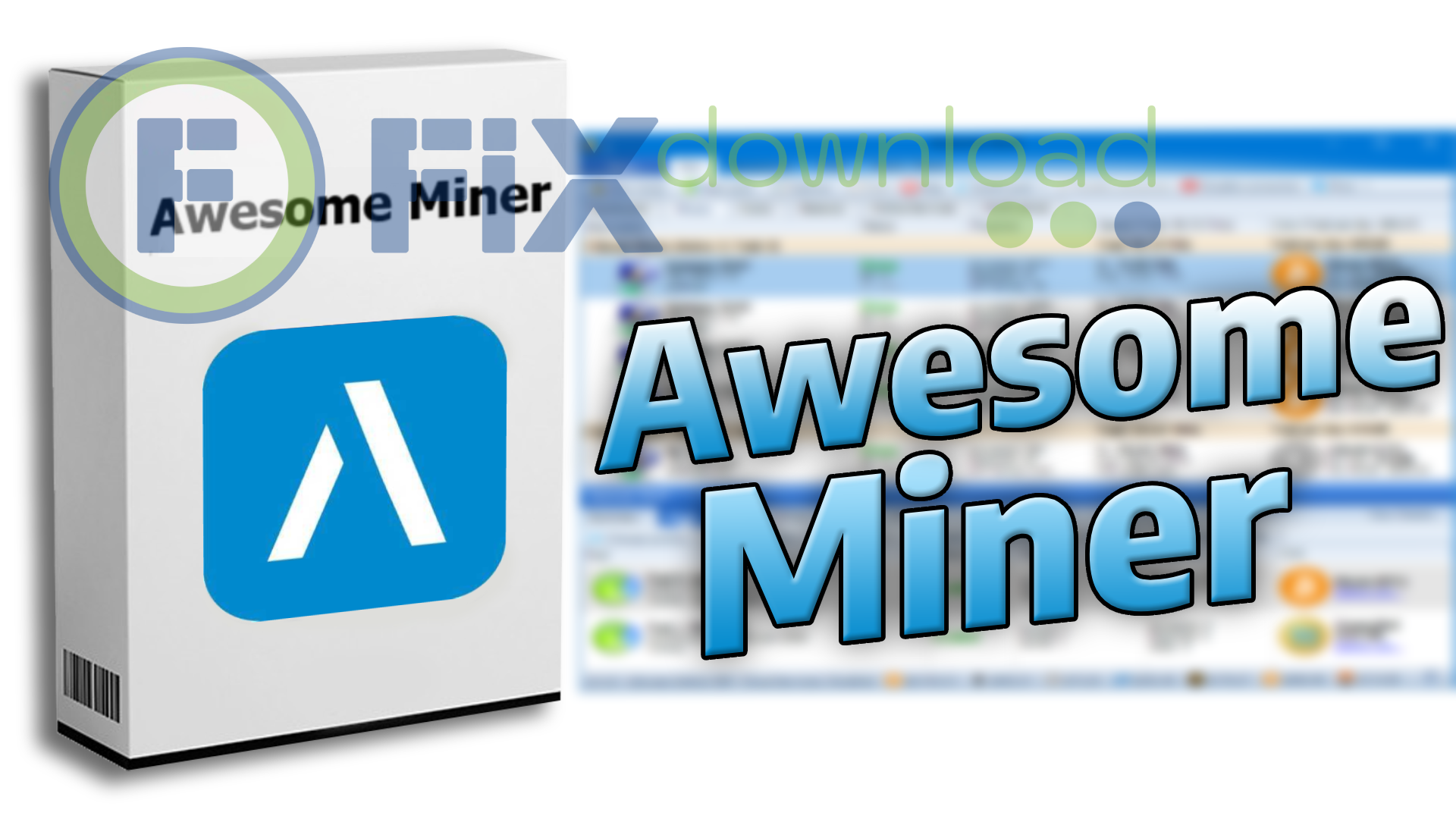 Cover image for the article about downloading and installing Awesome Miner on Windows from FixDownload.com