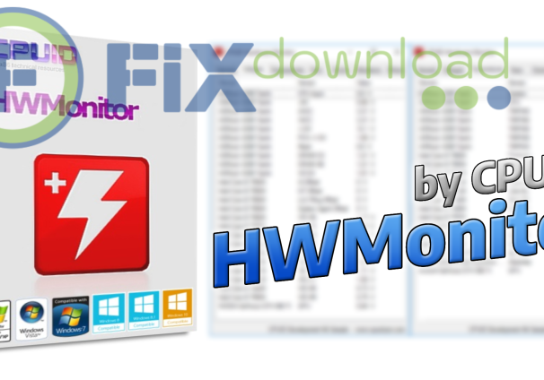 Cover image for the article about downloading and installing CPUID HWMonitorPro on Windows from FixDownload.com