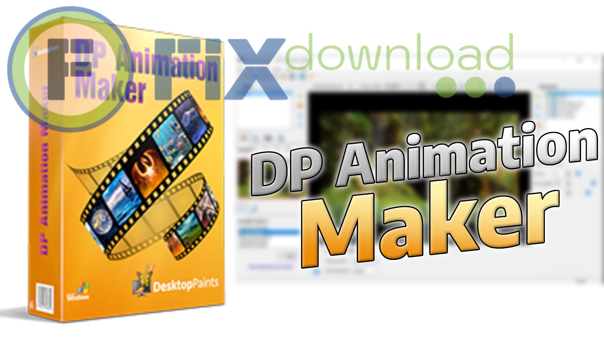 Cover image for the article about downloading and installing DP Animation Maker on Windows from FixDownload.com