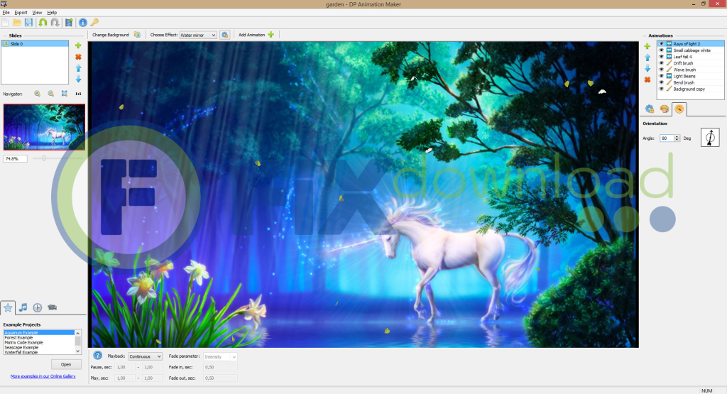 Main window of DP Animation Maker after launch