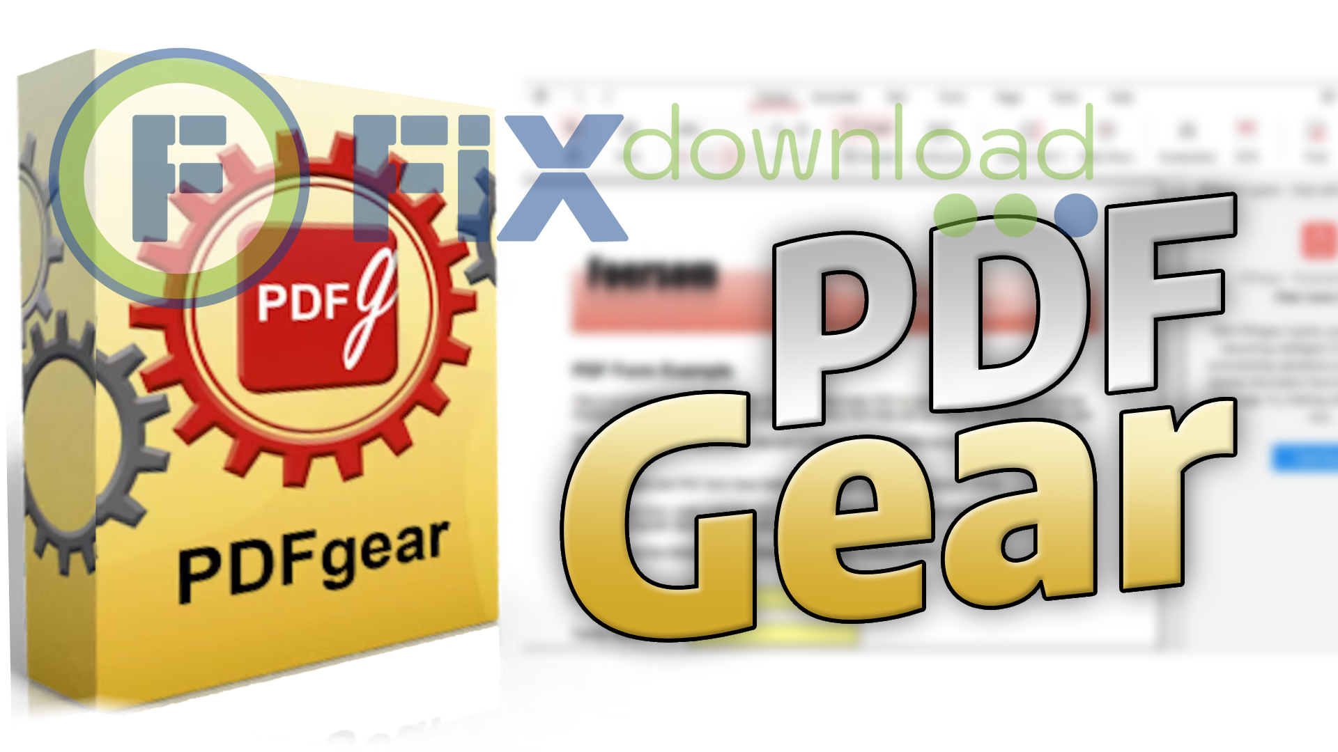 Cover image for the article about downloading and installing PDFgear on Windows from FixDownload.com